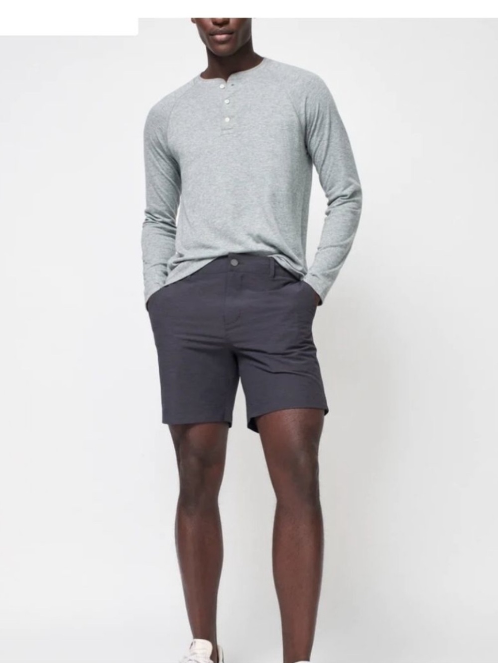 Faherty All Day Shorts 7 Inch Inseam Charcoal Gray Men’s 36